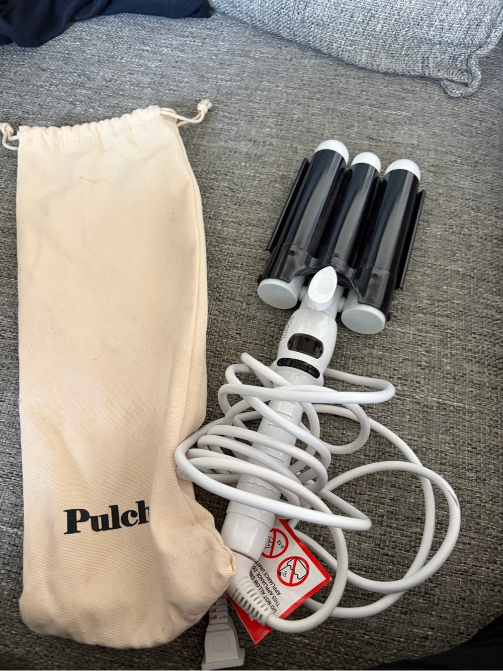 Bondi Boost wave wand -Triple Barrel Curling Iron - Fast Even Heat. Mermaid wave